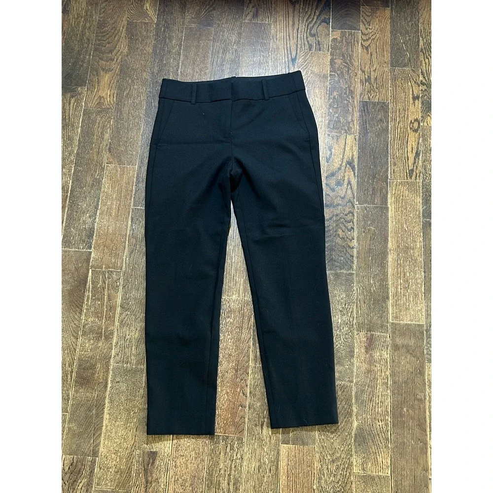 J.Crew woman's cropped stretch dress pants size 6 Black